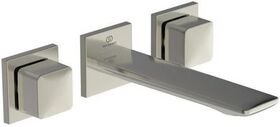 IDS 3-Loch-Wand-Waschtischarmatur CONCA ohne Ablaufgarnitur silver storm IDEAL STANDARD