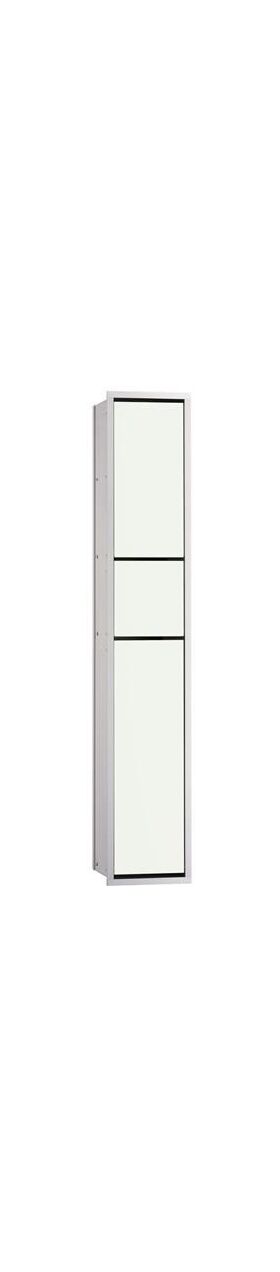 Emco Gäste-WC-Modul ASIS 150 Unterputz, 964x168mm aluminium/optiwhite EMCO