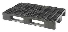 Kunststoffpalette Maße 1200x800x150mm Antirutschkante 7mm 1 EURO anthrazit - VPE: 16