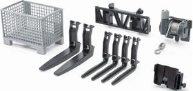 Zubeh:Gitterpalette,Seilwinde,Frontlader