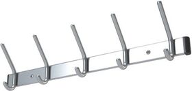 Wandgarderobe Alu.F1 naturf.9 Hut-/9 Mantelh.L.1300mm Hakenabstand 150mm