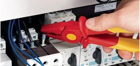 Kombizange L.180mm m.Weichkunststoff-Zone Kunststoff,glasfaserverst. VDE KNIPEX