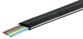 Telefonflachkabel 6-adrig, 500 m Rolle, AWG 28, CCA (kupferkaschiertes Aluminium), 500m- VPE: 1