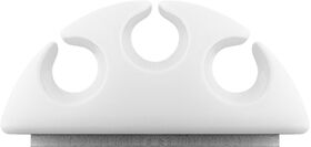 Kabelmanagement 3-Slots, weiß, Weiß- VPE: 1