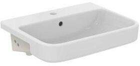 IDS Halbeinbau-Waschtisch i.life B m ÜL 1 Hahnloch 550x440x170mm weiß I+ IDEAL STANDARD