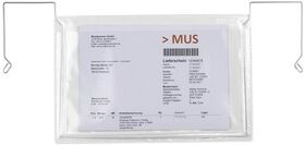 Drahtbügeltasche Maße 165x245mm A5 S.180µ quer o.Klappe PVC-Weichfolie TRANSPAK - VPE: 200