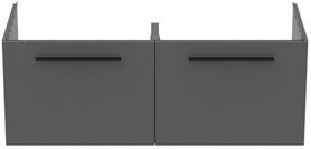 IDS Waschtischunterschrank i.life B 1200x505x440mm, 2 Auszüge Quarzgrau matt IDEAL STANDARD