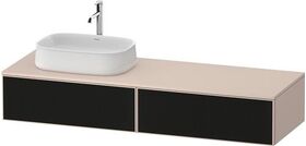 Duravit Waschtischunterbau Zencha 1600x281x550mm sw ls / ta s-matt o ES