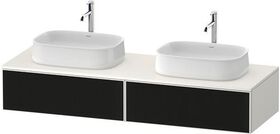 Duravit Waschtischunterbau Zencha 1600x281x550mm sw ls / we s-matt o ES