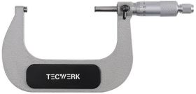 Bügelmessschraube DIN 863/1 75-100mm Spindel-D.6,5mm TECWERK