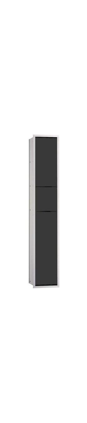 Emco Gäste-WC-Modul ASIS 150 Unterputz, 964x168mm aluminium/schwarz EMCO