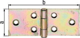 Tischband H.203mm B.offen44mm S.2mm STA galv.gelb verz.GAH - VPE: 10
