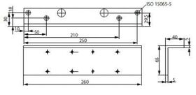 Sturzfutterw.f.DC300 silber ASSA ABLOY