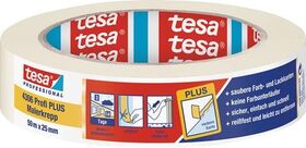 Malerkreppband 4306 Profi PLUS leicht gekreppt hellbeige L.50m B.25mm Rl.TESA - VPE: 12