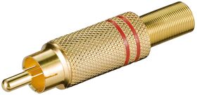Cinch-Stecker, Rot- VPE: 10