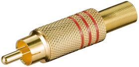 Cinch-Stecker, Rot- VPE: 10