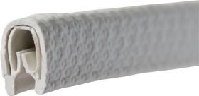 Kantenschutz Klemmber.1-4mm L.10m B.10mm H.14,5mm weiß-grau TECWERK - VPE: 10