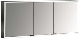 Emco LED-Lichtsp.schr. PRIME FACELIFT AP 1600x700mm 3-türig schwarz/spiegel EMCO
