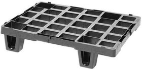 Kunststoffpalette Maße 400x600mm Antirutschkante 7mm 1/4 Euromaß TRANSPAK - VPE: 10