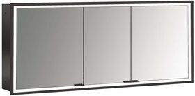 Emco LED-Lichtsp.schr. PRIME FACELIFT UP 1600x730mm 3-türig schwarz/spiegel EMCO