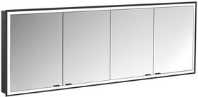 Emco LED-Lichtsp.schr. PRIME FACELIFT UP 2000x730mm 4-türig schwarz/spiegel EMCO
