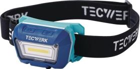 LED-Kopfleuchte 3,8V 1600 mAh 1xLi-Ion Polymer 3 W Blisterverpackung TECWERK