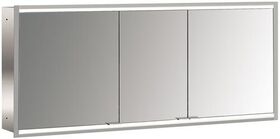 Emco LED-Lichtsp.schr. PRIME 2 FACELIFT UP 1600x730mm 3-türig aluminium/spiegel EMCO