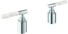 GROHE Hebelgriffe Atrio Private C. 48464 White Attica Caesarstone chrom
