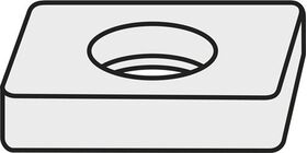 Wendeplatten-Unterlegscheibe ISO LNX 500632:GJ11 Bruttogewicht 98g Farbe Silber - VPE: 5