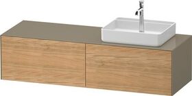 Duravit Waschtischunterbau WHITE TULIP 1600x408x550mm Ei na mass /steingrau hgl
