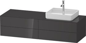 Duravit Waschtischunterbau WHITE TULIP 1600x408x550mm amerik NB / gra sdm o ES