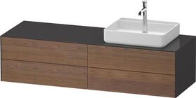 Duravit Waschtischunterbau WHITE TULIP 1600x408x550mm amerik NB / gra hgl o ES