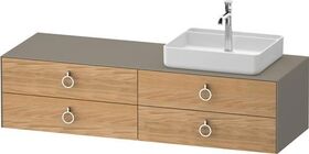 Duravit Waschtischunterbau WHITE TULIP 1600x408x550mm Ei na mass / Steing sdm o