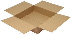 Faltkarton 1-wellig Maße 600x600x150mm Qualität 1.20 B braun TRANSPAK - VPE: 25
