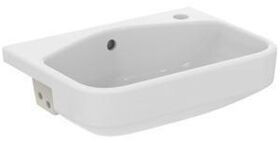 IDS Halbeinbau-Waschtisch i.life S m ÜL 1 Hahnloch 500x360x175mm weiß I+ IDEAL STANDARD