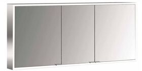 Emco LED-Lichtsp.schr. PRIME FACELIFT AP 1400x700mm 3-türig aluminium/weiß EMCO