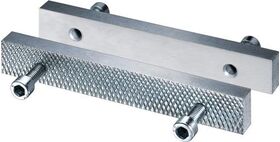 Schraubstockbacke HEUER Front Backen-B.160mm glatt/geriffelt