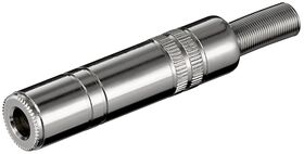 Klinkenkupplung - 6,35 mm - mono, Klinke6,35mmBuchse(2-Pin,mono)- VPE: 10