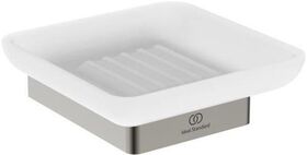 IDS Seifenschale CONCA eckig, mit Wandhalter silver storm IDEAL STANDARD