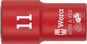 Steckschlüsseleinsatz 8790 A VDE 1/4 Zoll SW 11mm L.41mm WERA