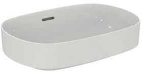 IDS Aufsatzwaschtisch LINDA-X m ÜL o HL 550x380mm weiß mit Ideal Plus IDEAL STANDARD