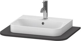 Duravit Konsolenplatte HAPPY D.2 PLUS 16x650x480mm m 1 Auss graphit supermatt