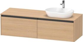 Duravit Waschtischunterbau Ketho.2 1600x459x550mm Becken rechts eiche natur
