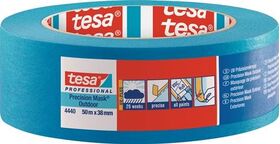 Präzisionskrepp 4440 Außen UV PLUS glatt blau L.50m B.38mm Rl.TESA - VPE: 4