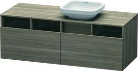 Duravit Waschtischunterbau DURASTYLE 550x1400x500mm Auss rechts pine terra