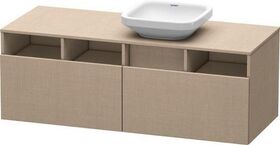 Duravit Waschtischunterbau DURASTYLE 550x1400x500mm Ausschnitt rechts leinen