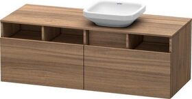Duravit Waschtischunterbau DURASTYLE 550x1400x500mm Auss re nussbaum natur