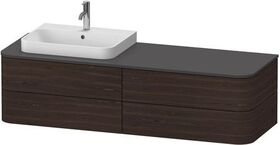 Duravit WTU HAPPY D.2 PLUS 1600x550mm 4 Schubk WT li NB geb o ES