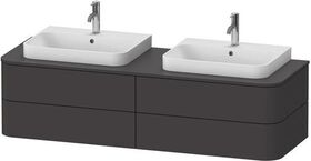 Duravit WTU HAPPY D.2 PLUS 1600x550mm 4 Schubk gra s-matt o ES