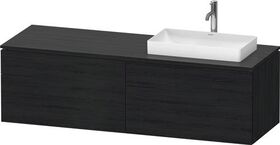 Duravit Waschtischunterbau L-CUBE 1620x482x550mm Ei sw o ES